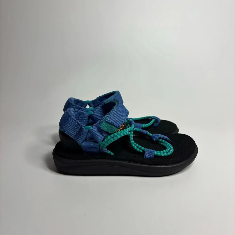 Teva Girls Voya Infinity Sandal in Waterfall/Dark Blue